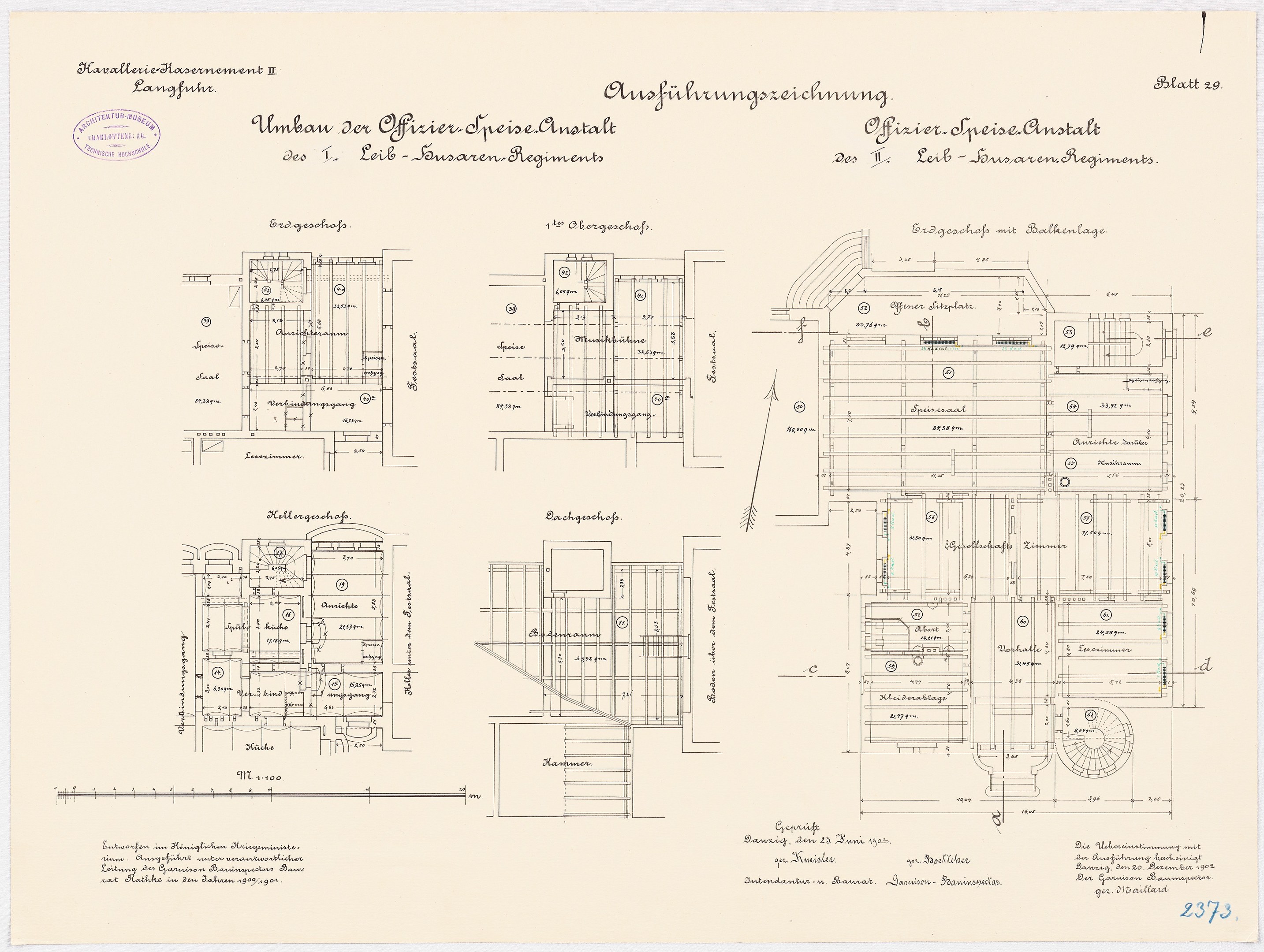 Ein detaillierter Grundrissplan des ehemaligen Arbeitszimmers des deutschen Bundeskanzlers, der architektonische Layouts und Textanmerkungen zeigt.