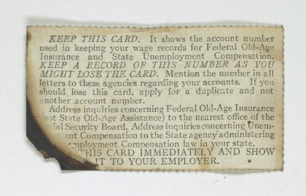 Ein Blatt Papier mit Text, das besagt, dass es die Kontonummer enthält, die für die Bundesrentenversicherung und die Arbeitslosenversicherung verwendet wird.