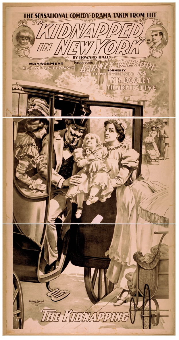 Plakat für den Film 'Entführt in New York' zeigt eine Gruppe beunruhigter Menschen in einem Fahrzeug, mit dem Titel über dem Bild und einem ernsten, ged├Ąmpften Farbschema.