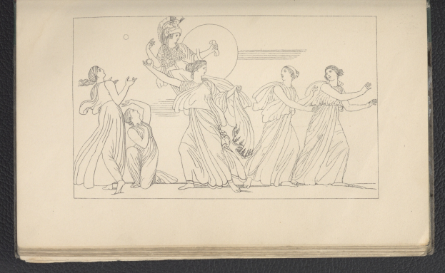 Ein Buchumschlag mit einer lebendigen Illustration einer Gruppe tanzender Frauen in energischen, synchronisierten Posen.