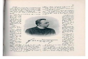 Ein Schwarz-Weiß-Foto eines Mannes in Priestergewand, identifiziert als erster Bischof der Kirche des Heiligen Grabes, mit ernstem Gesichtsausdruck und gefalteten Händen, blickt konzentriert in die Ferne.