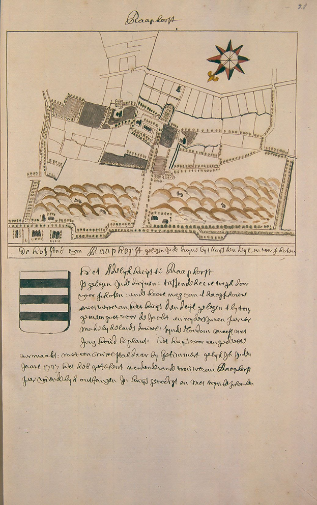 Altes Buch mit einer detaillierten Stadtkarte auf dem Cover, begleitet von Texten über die Geschichte, Kultur und Sehenswürdigkeiten der Stadt.